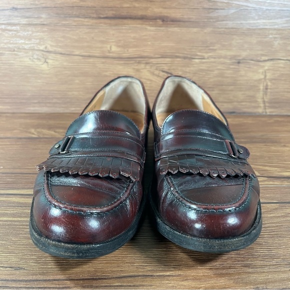 BALLY Glasgow Leather Tassel Slip-On Loafers Men’s Size 10 Shoes - Picture 5 of 11